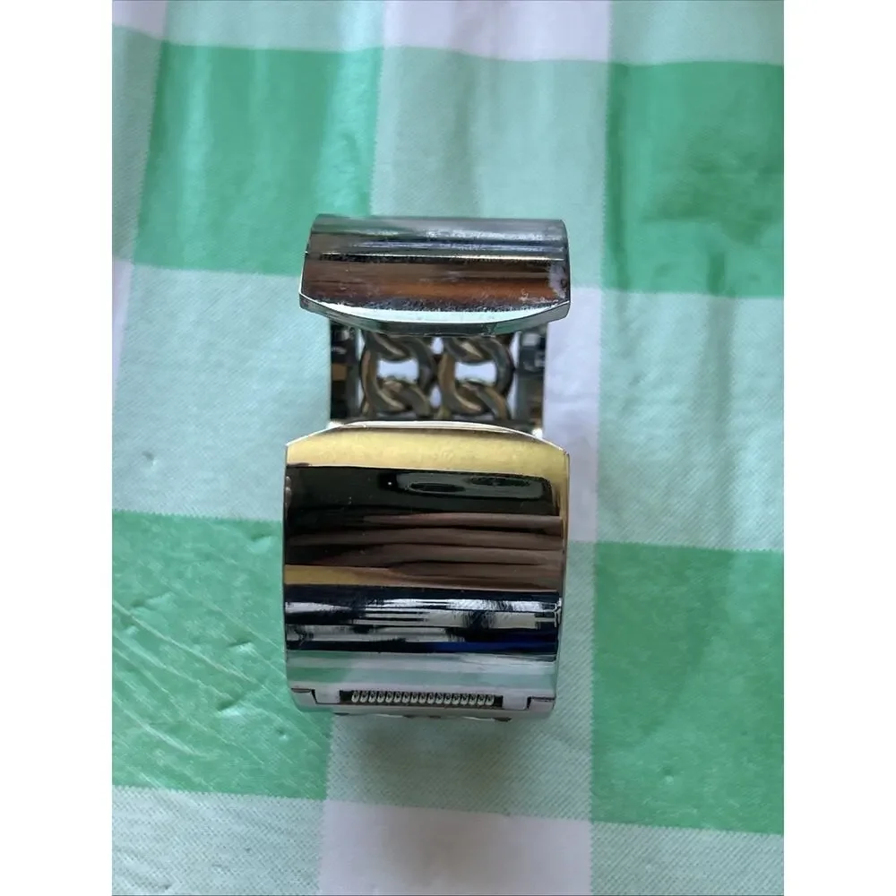 Charming Charlie Silver Tone Women’s Cuff Watch